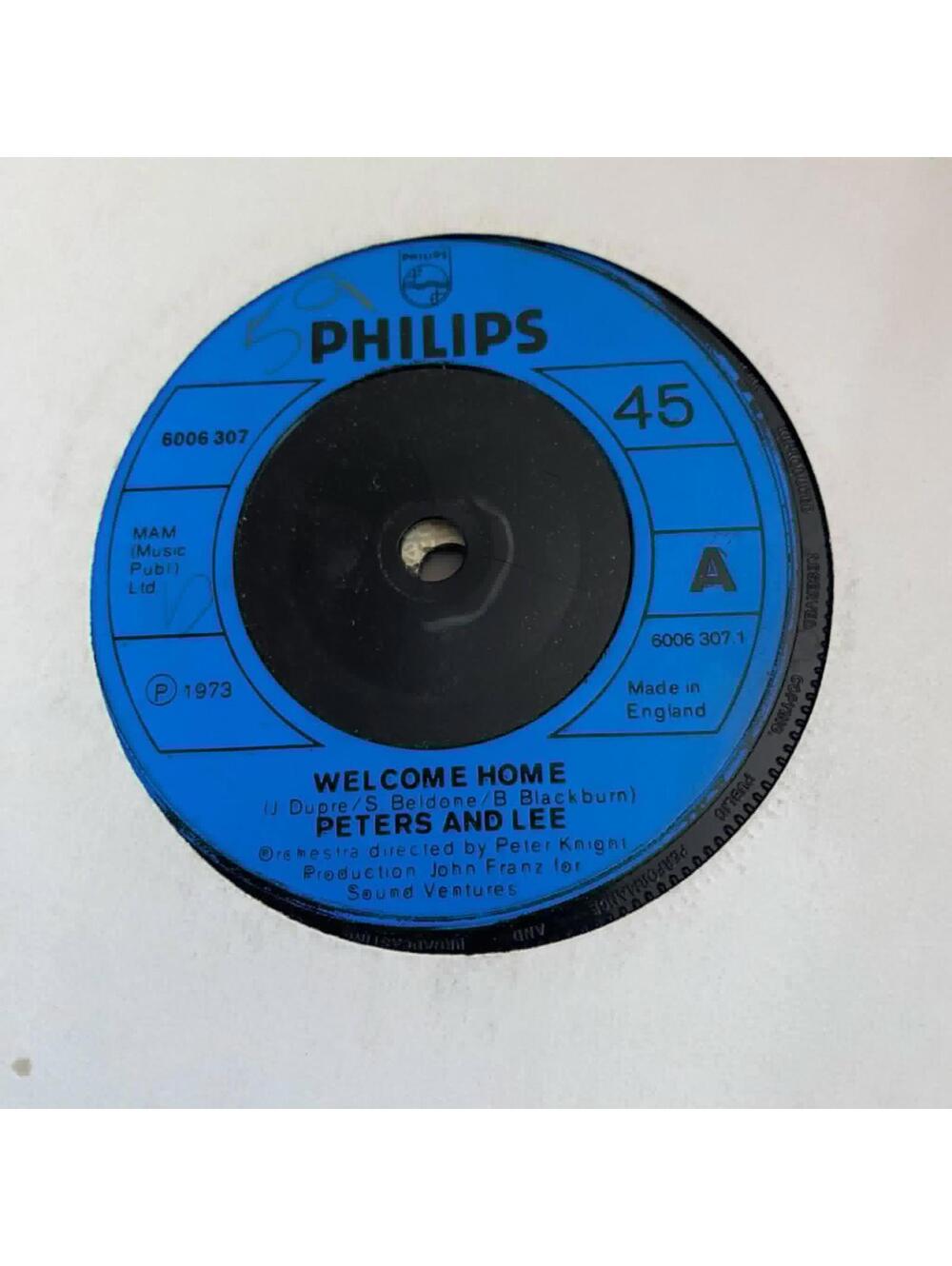 Peters and Lee - Welcome Home 6006 307 45rpm VG+ R35